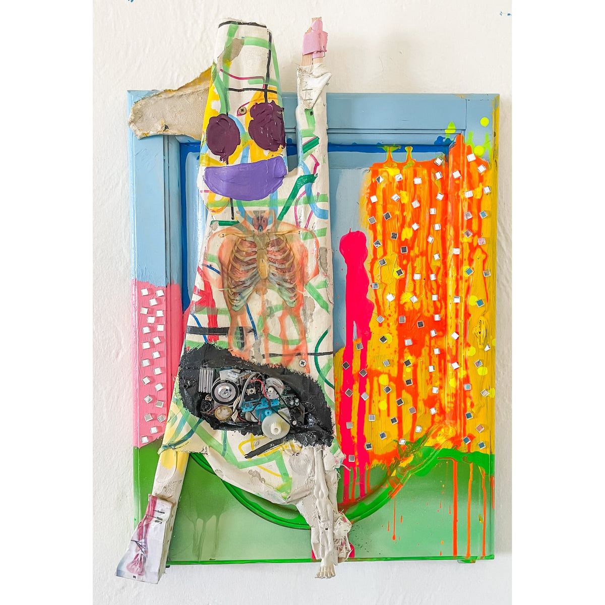Disco Cabinet, original assemblage by Brandon Hodges