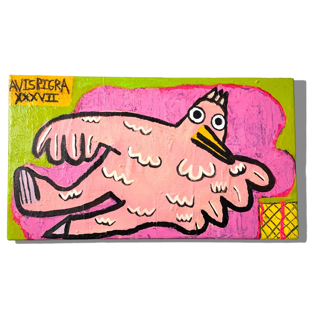 Lazy Bird 37 on Love Seat, original painting by Brandon Hodges