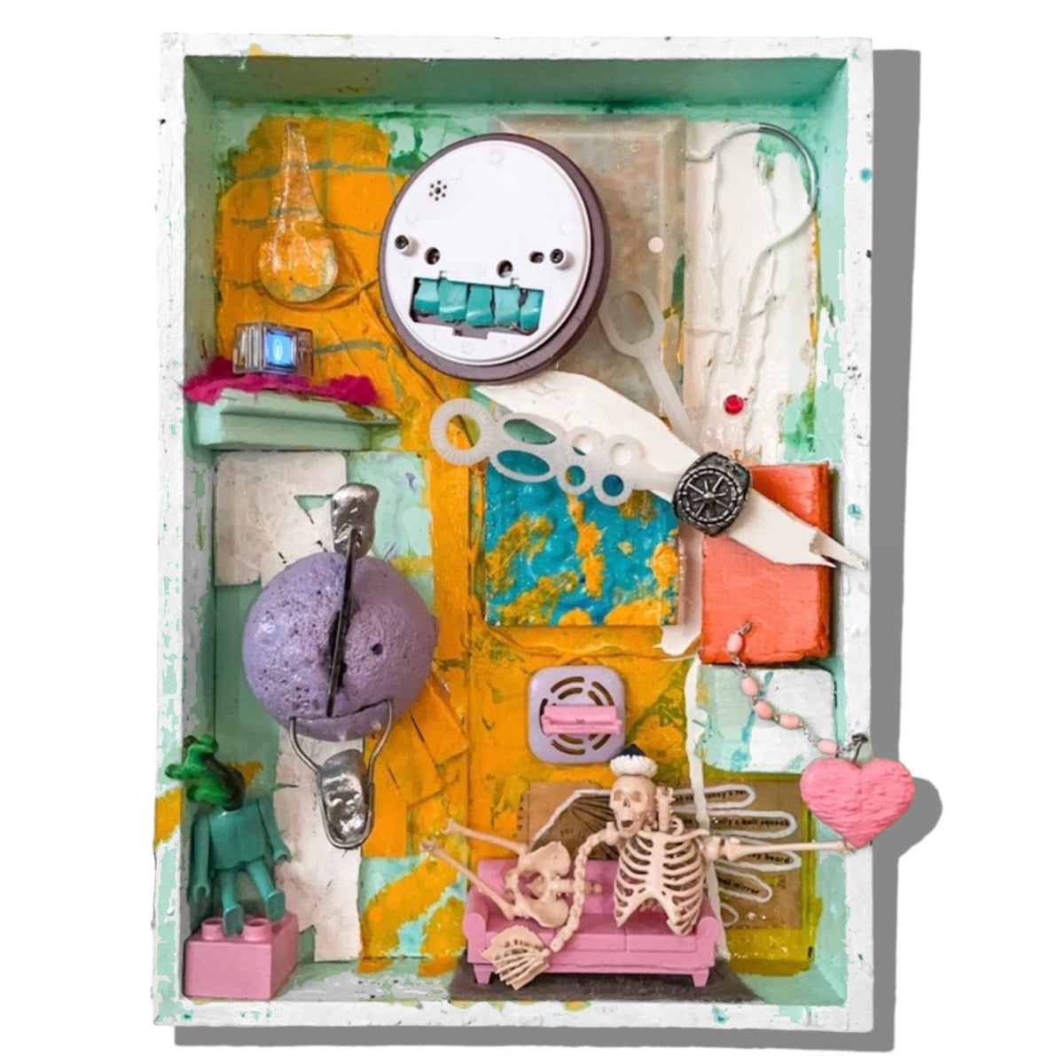 Curious Cabinet, original collage by Brandon Hodges