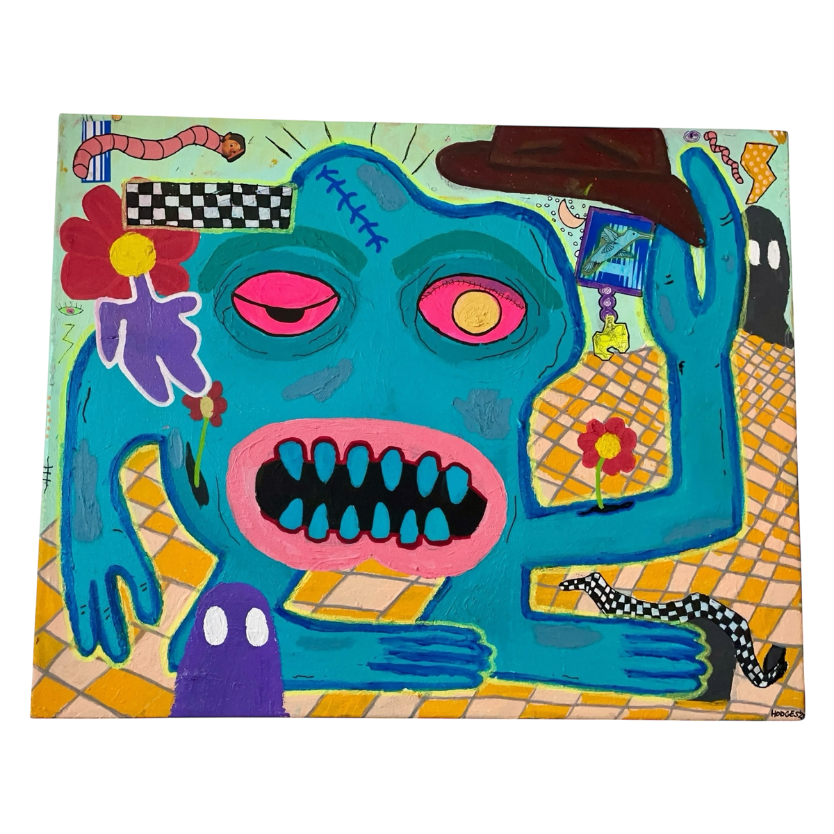 Mind Disco VI, original painting by Brandon Hodges