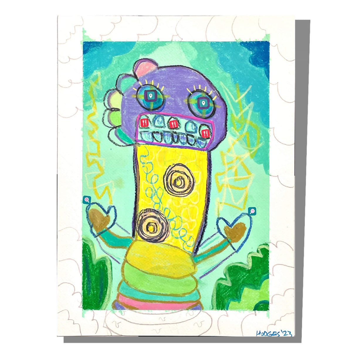 El Mago De La Comida, original drawing by Brandon Hodges
