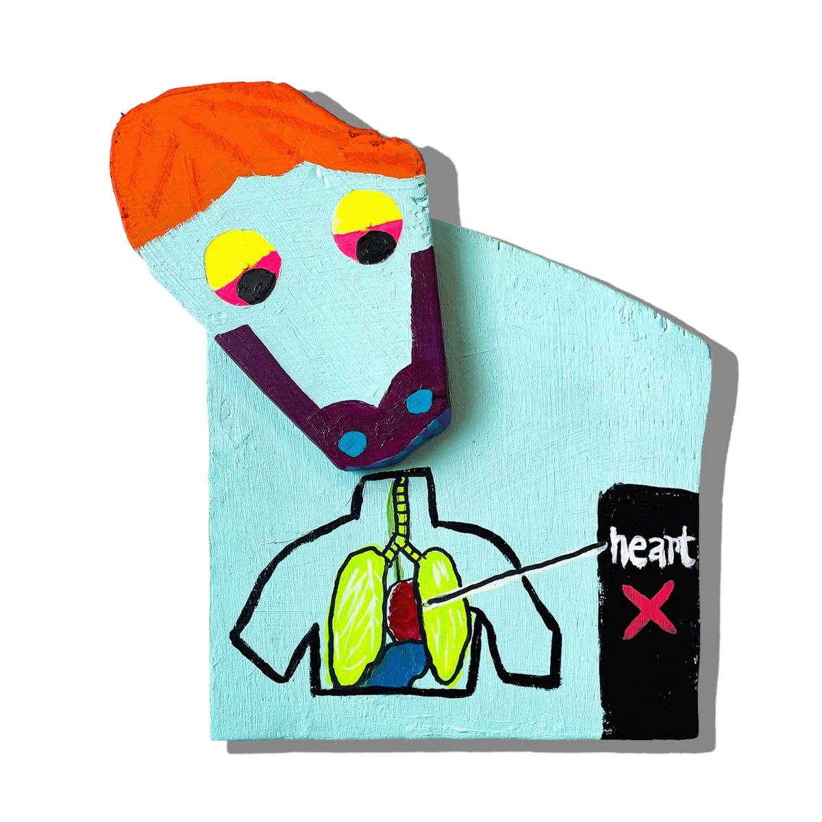Untitled (Heart), original assemblage by Brandon Hodges