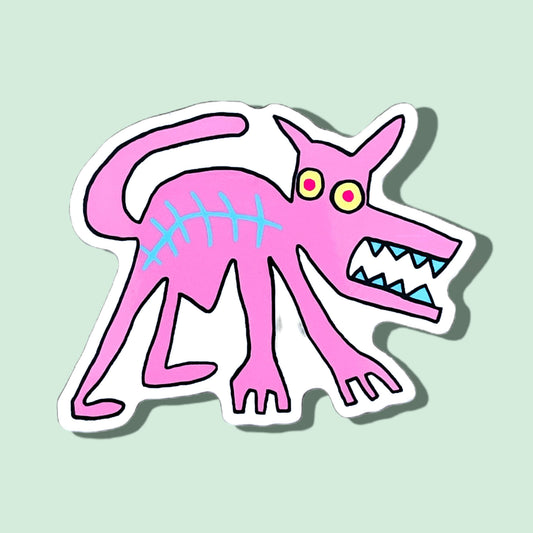 Pink Cat - Sticker