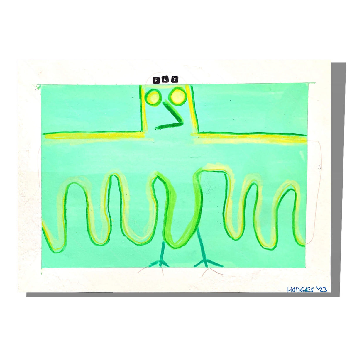 Fly, original drawing by Brandon Hodges