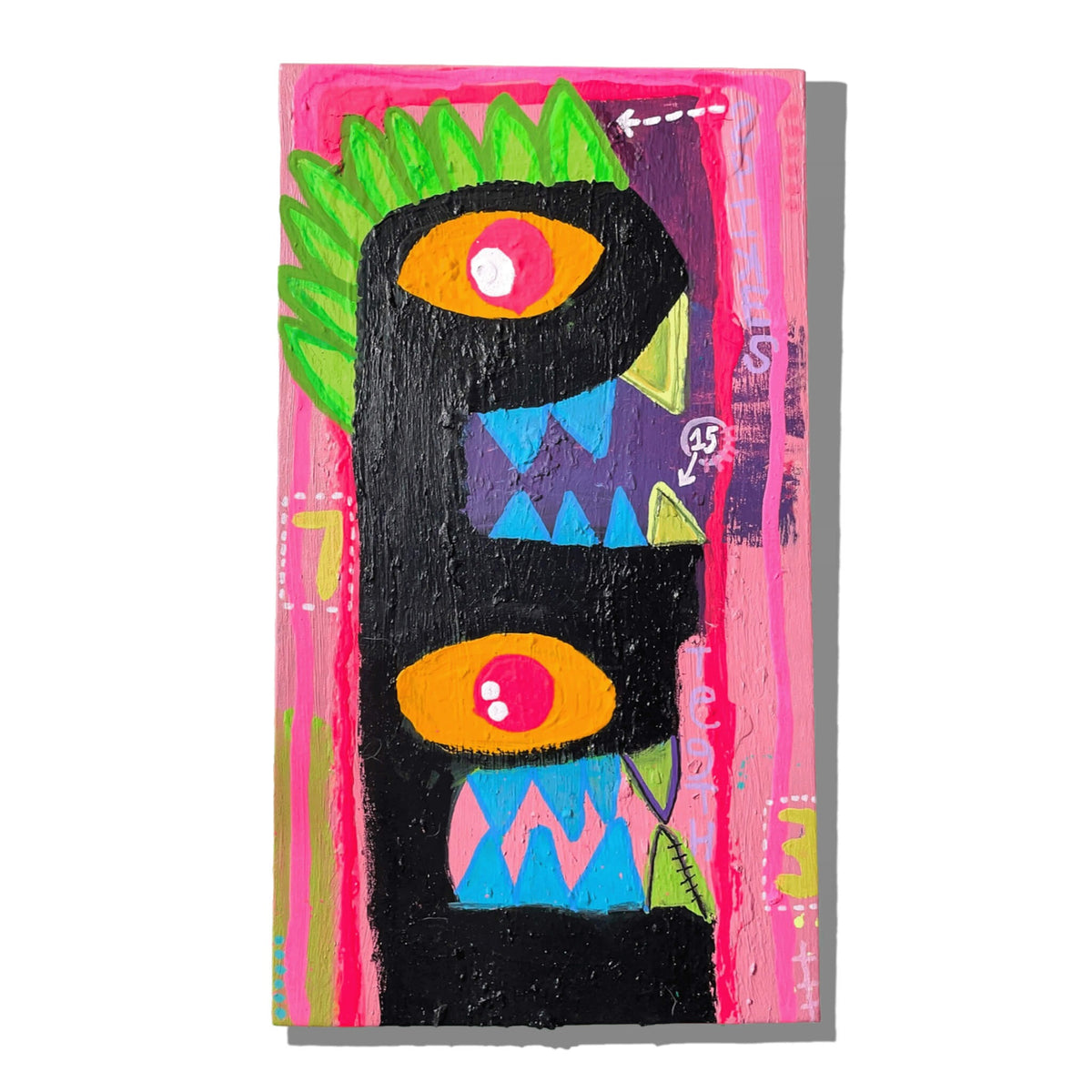 Untitled (Stacked Thoughts), original painting by Brandon Hodges