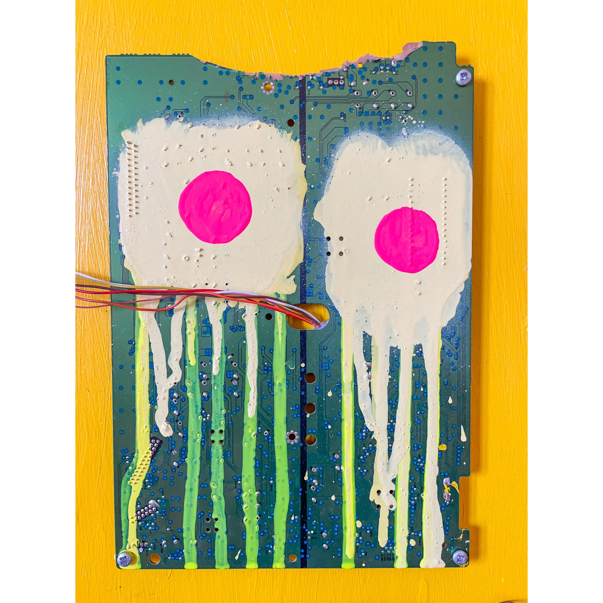 Plug Me In and Turn Me On, original assemblage by Brandon Hodges