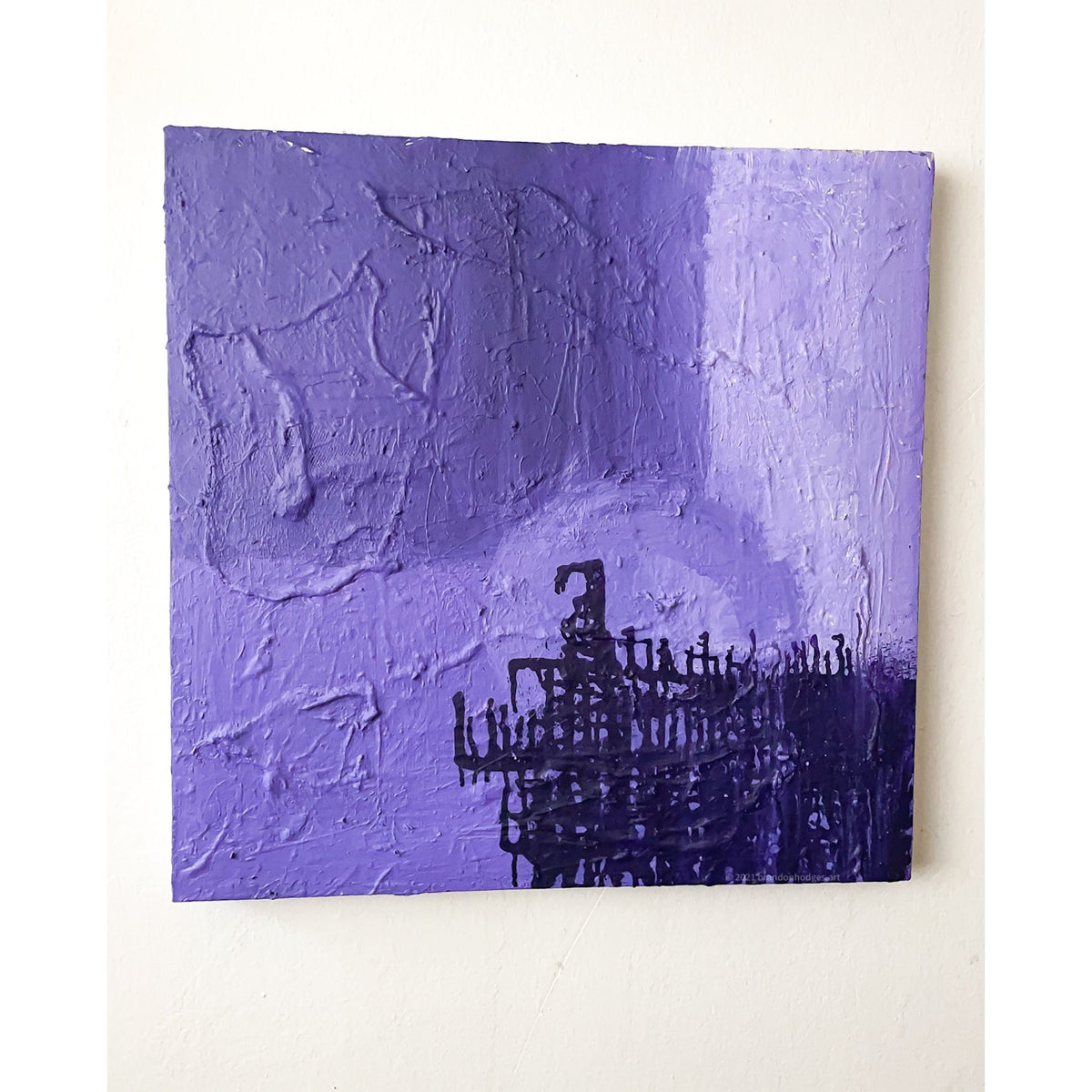 Shapes Floating in a Void, original painting by Brandon Hodges