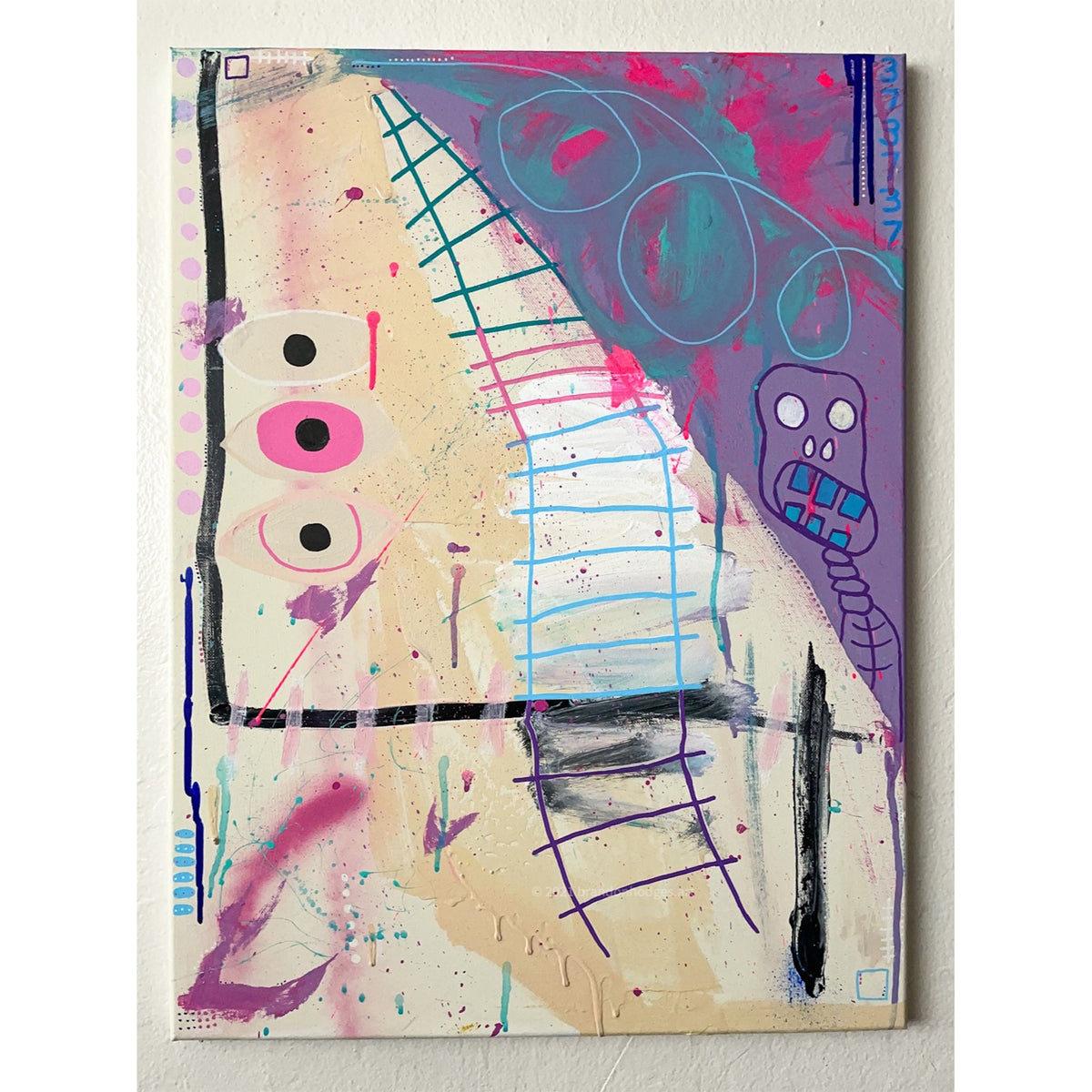 Untitled (Ladder), original painting by Brandon Hodges