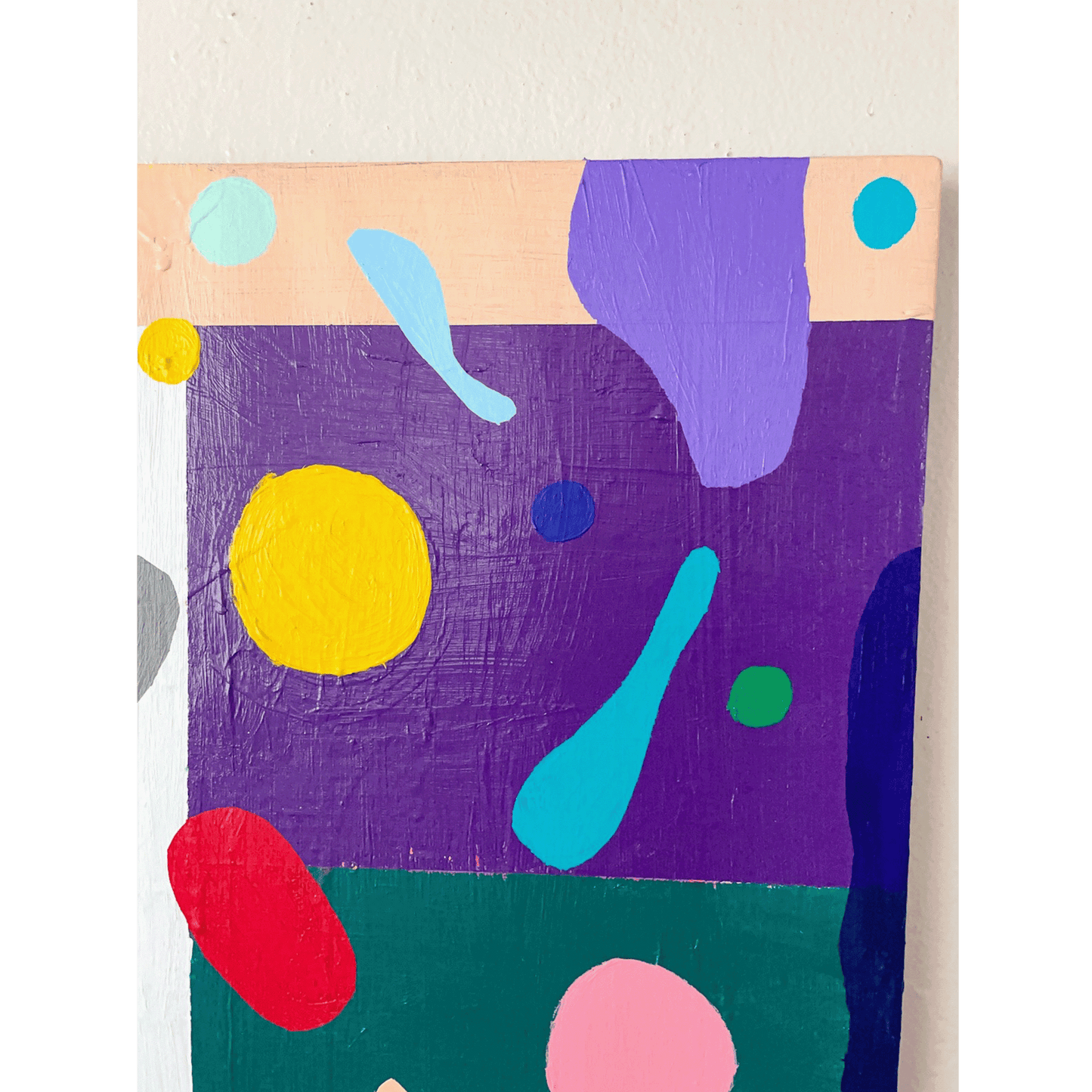 «Blips, blobs et carrés 57» - Peinture 