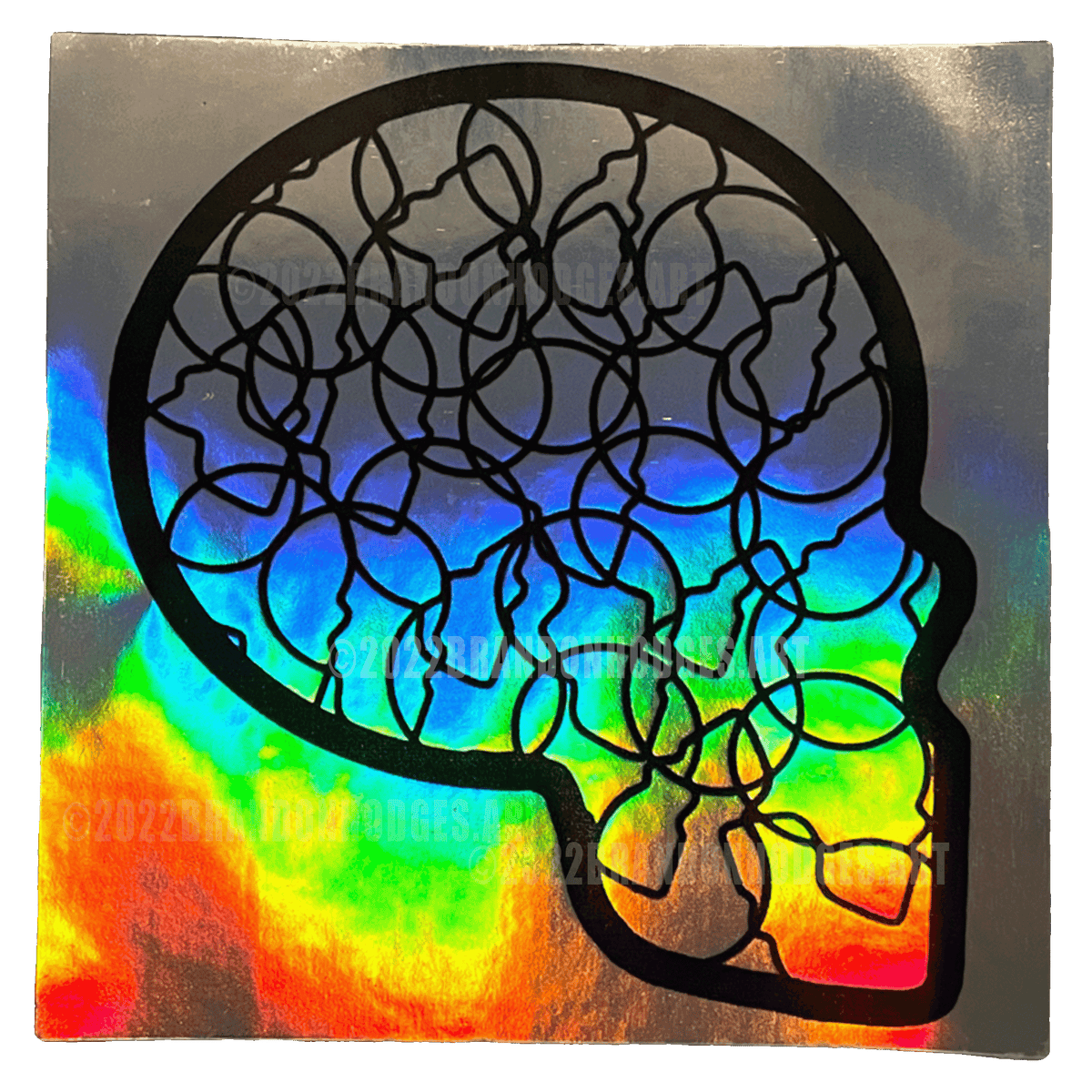 Minds Inside Mind, vinyl sticker by Brandon Hodges