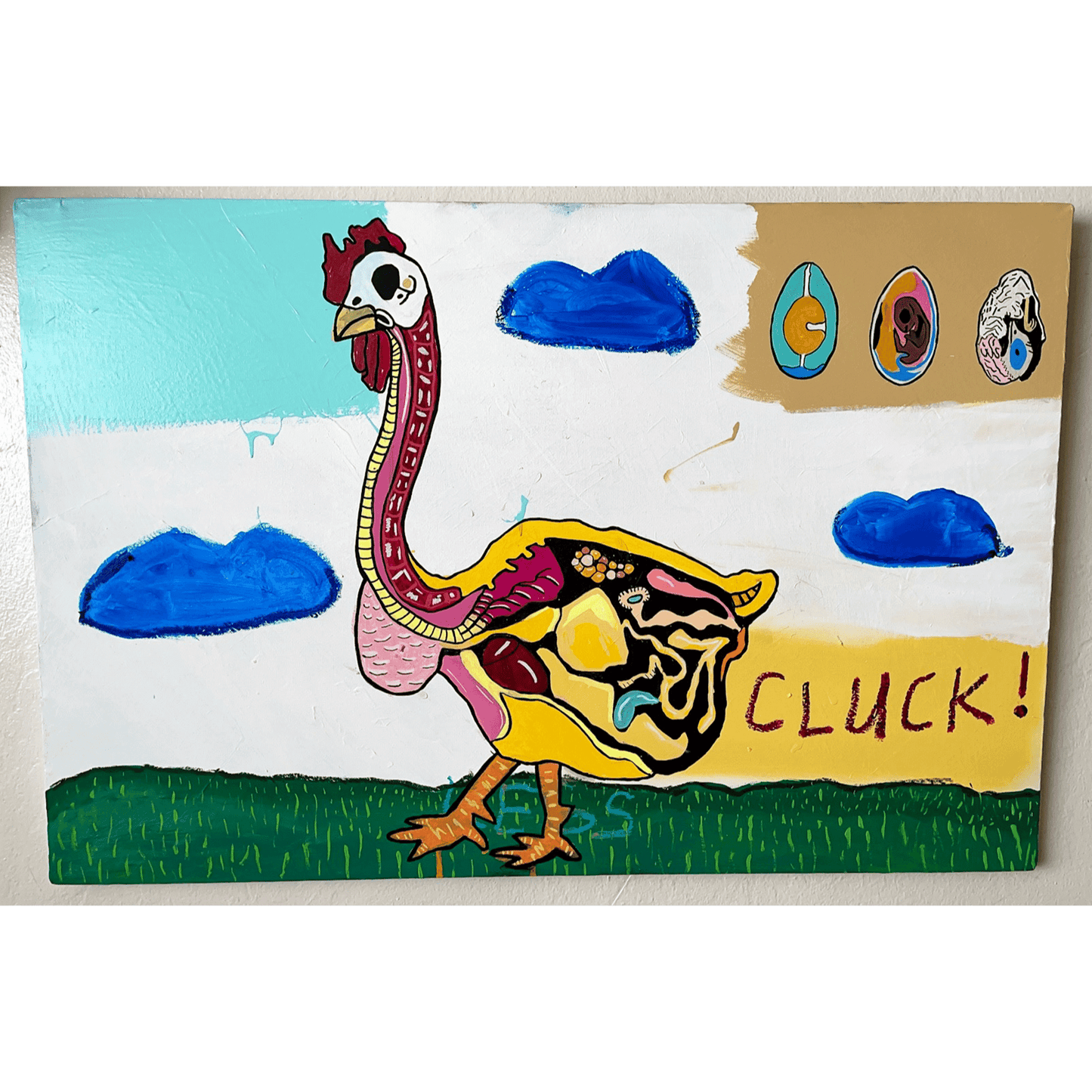 "Cluck!" - Painting
