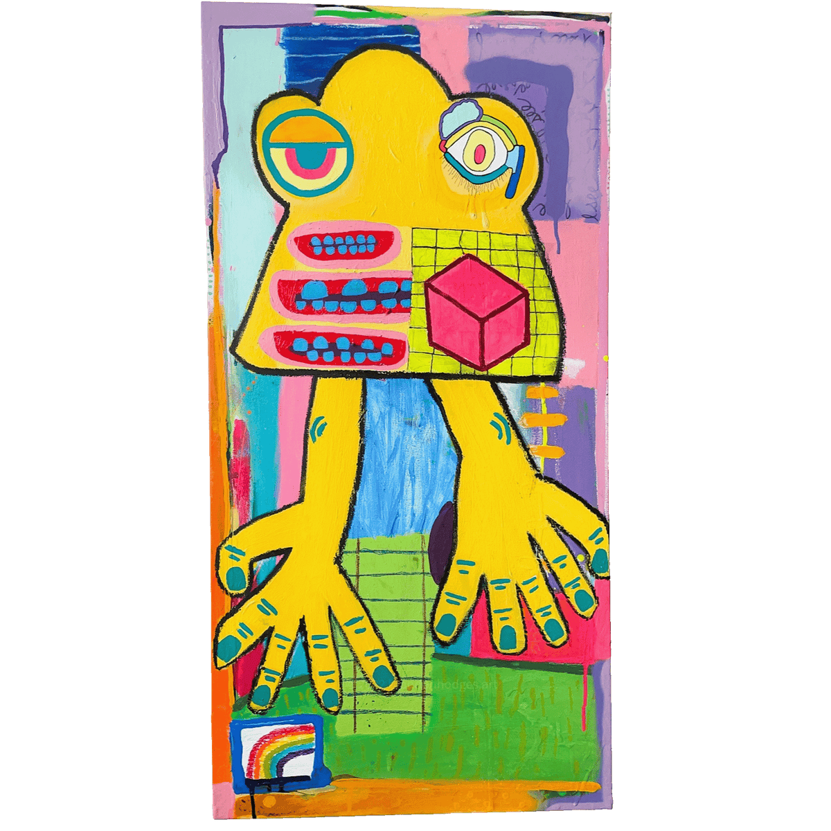 Untitled (I See, Something About Rainbows), original painting by Brandon Hodges